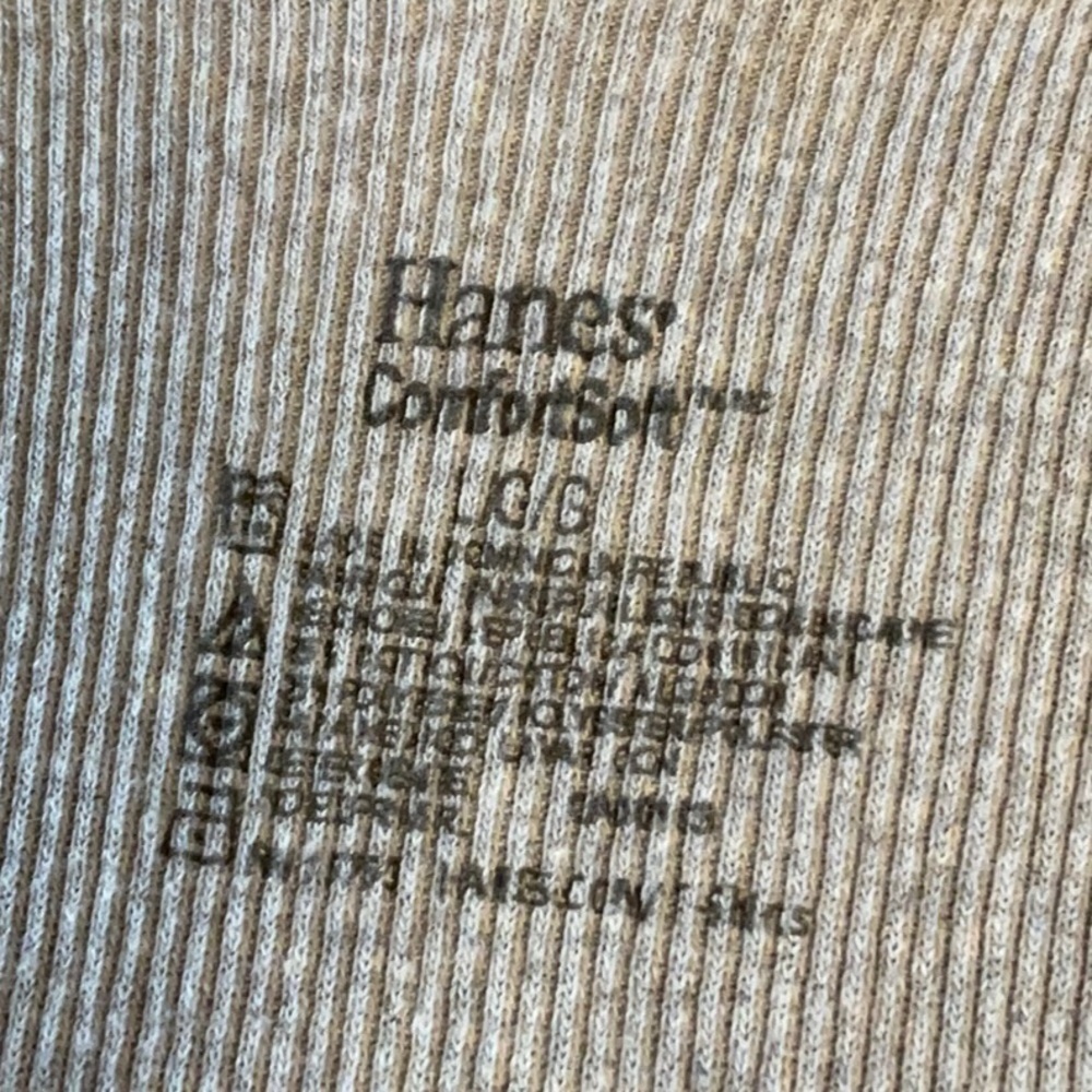 Hanes Gray Fitted Sleeveless Tank Top - Picture 4 of 4
